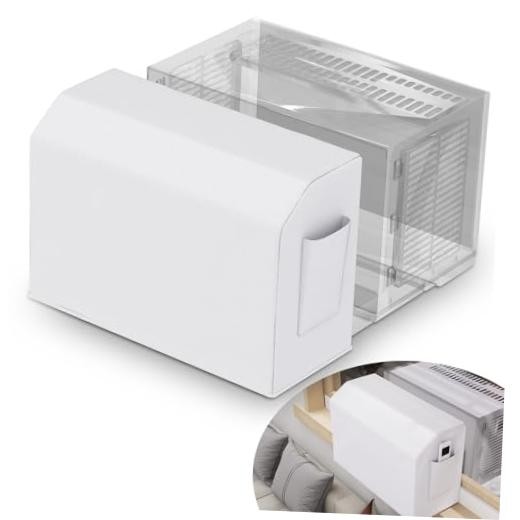 U-Shaped Window Air Conditioner Indoor Cover with Storage Bag, Indoor Full