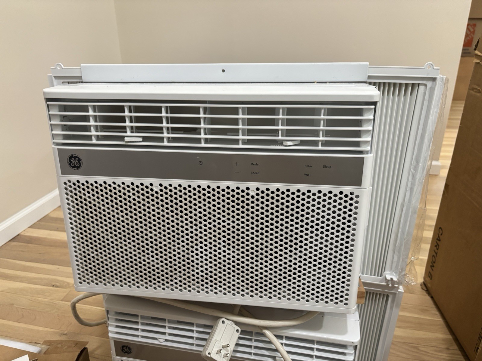 GE Window Air Conditioner Unit 12000 BTU Smart WiFi with Remote Control New Open