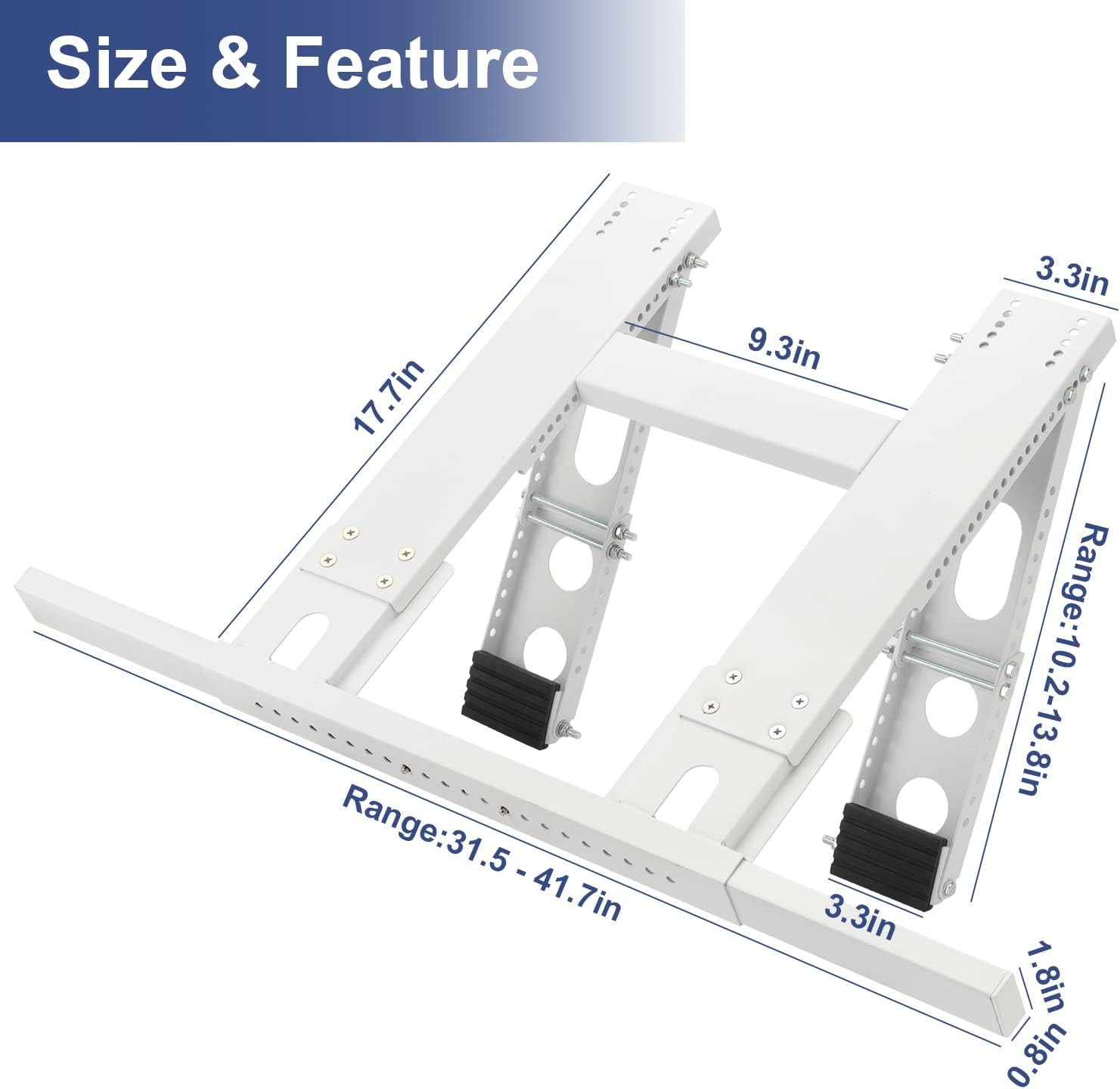 Window Air Conditioner Support Bracket, Universal Ac Window Bracket No Drilling