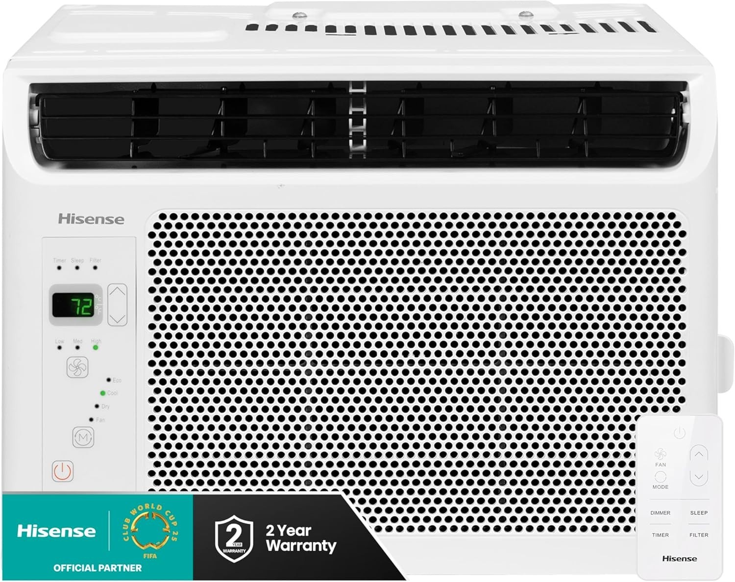 Hisense WCT06W25A Window Air Conditioner, 5,000 BTU, White