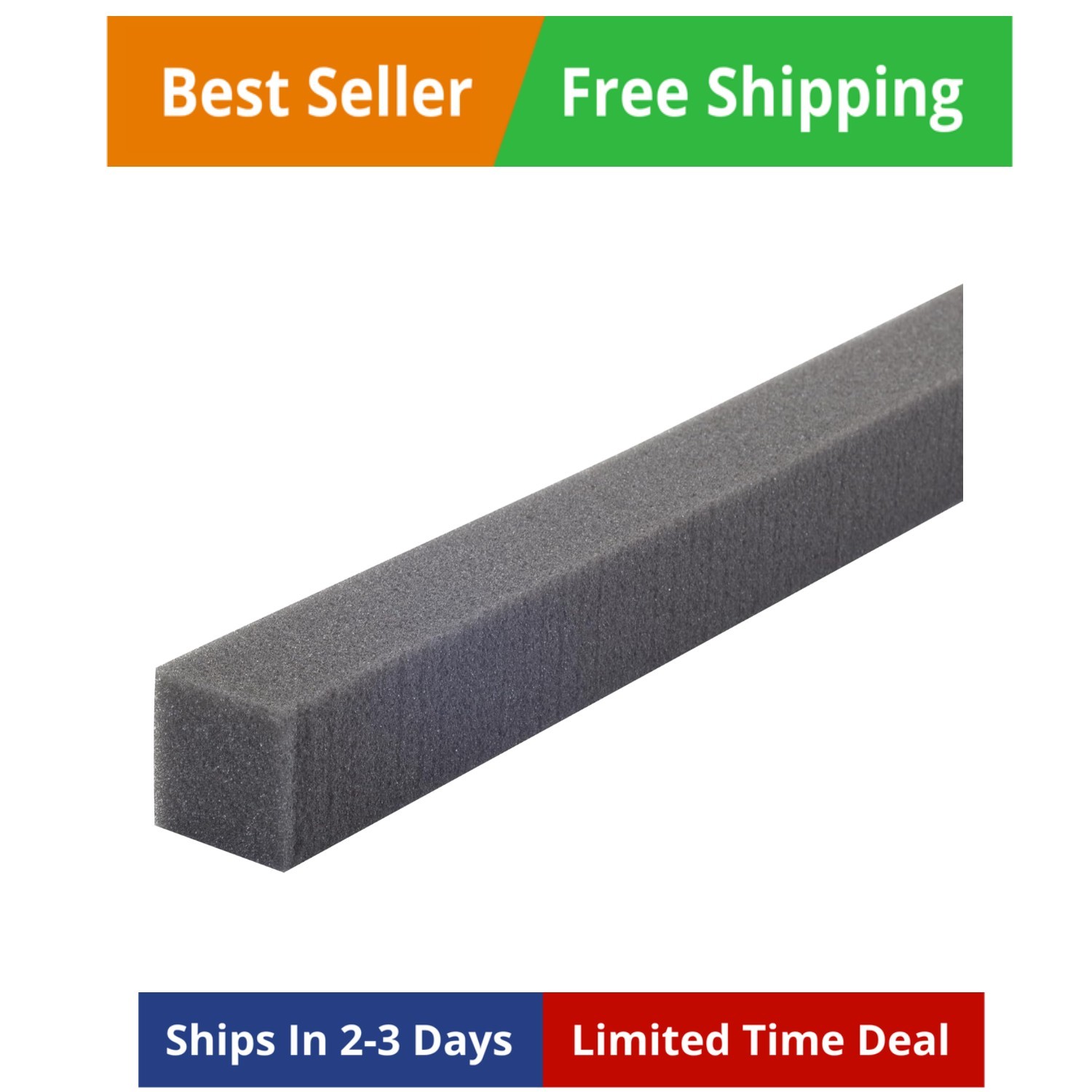 1-1/4&Prime; x 42&Prime; Gray Weatherseal for Window Air Conditioner Units