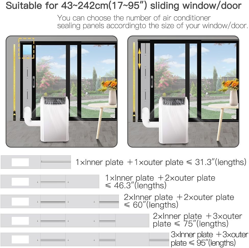 Universal Connector for Portable AC Sliding Door Vent
