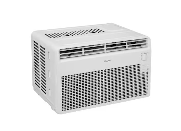 VISSANI 5,000 BTU 115V MECHANICAL WINDOW AIR CONDITIONER – WHITE