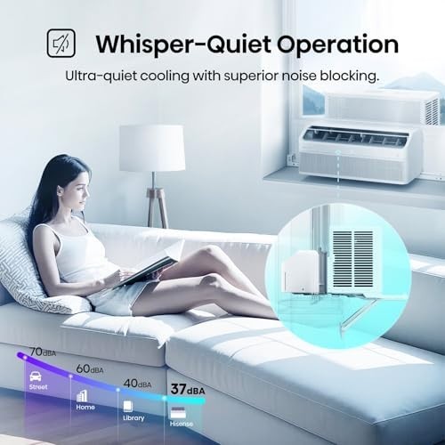 Window Air Conditioner 12000 BTU Inverter Wi-Fi Smart App Control 550 Sq Ft