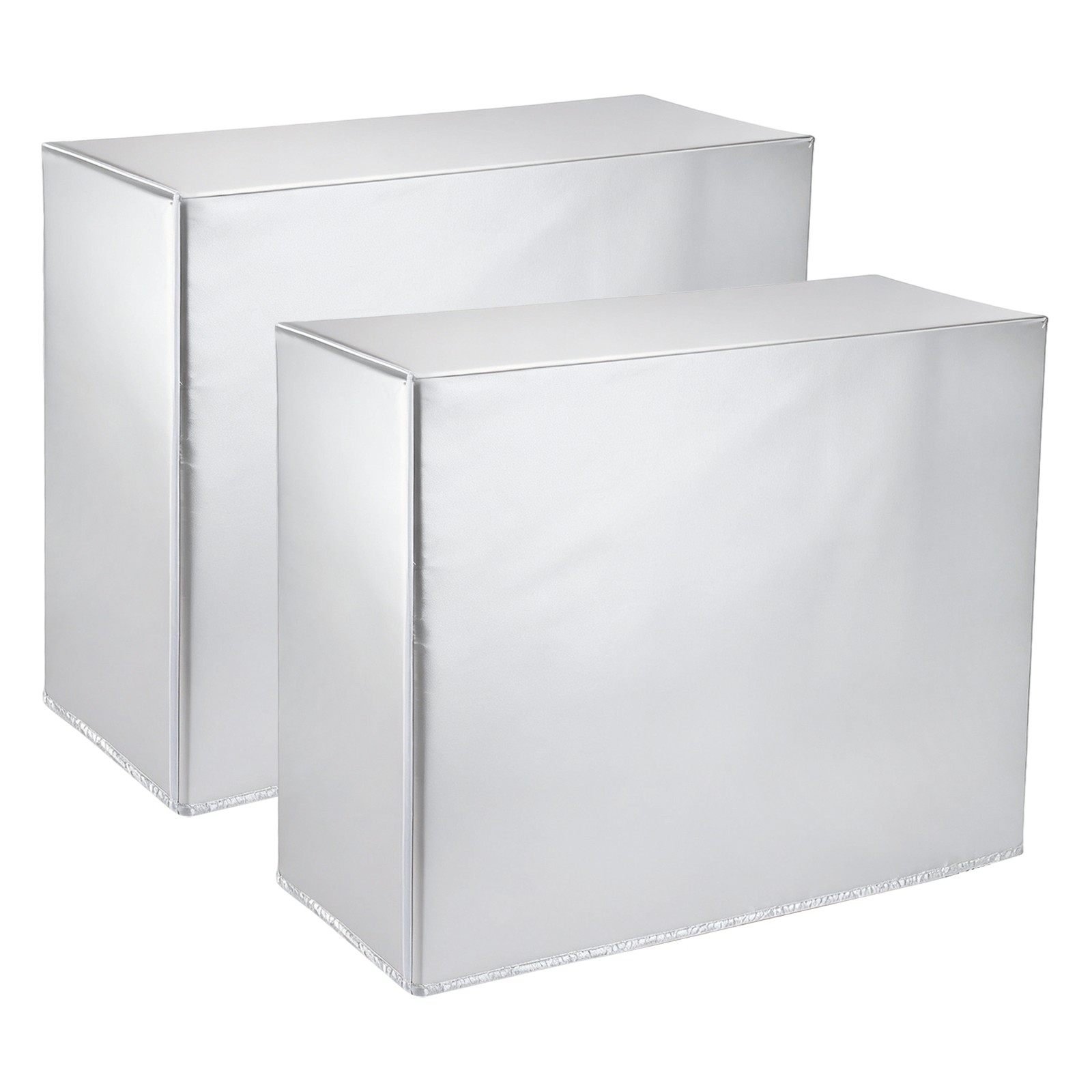 30 x 10 x 22 Inch Air Conditioner Cover, 2 Pcs AC Unit Protector, Silver