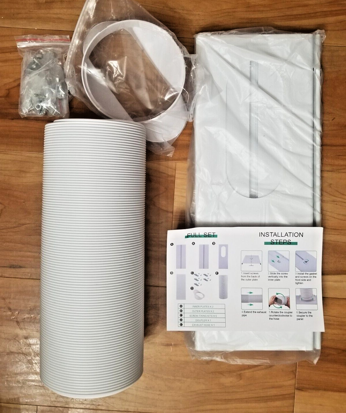 Portable Air Conditioner Sliding Door Vent Kit