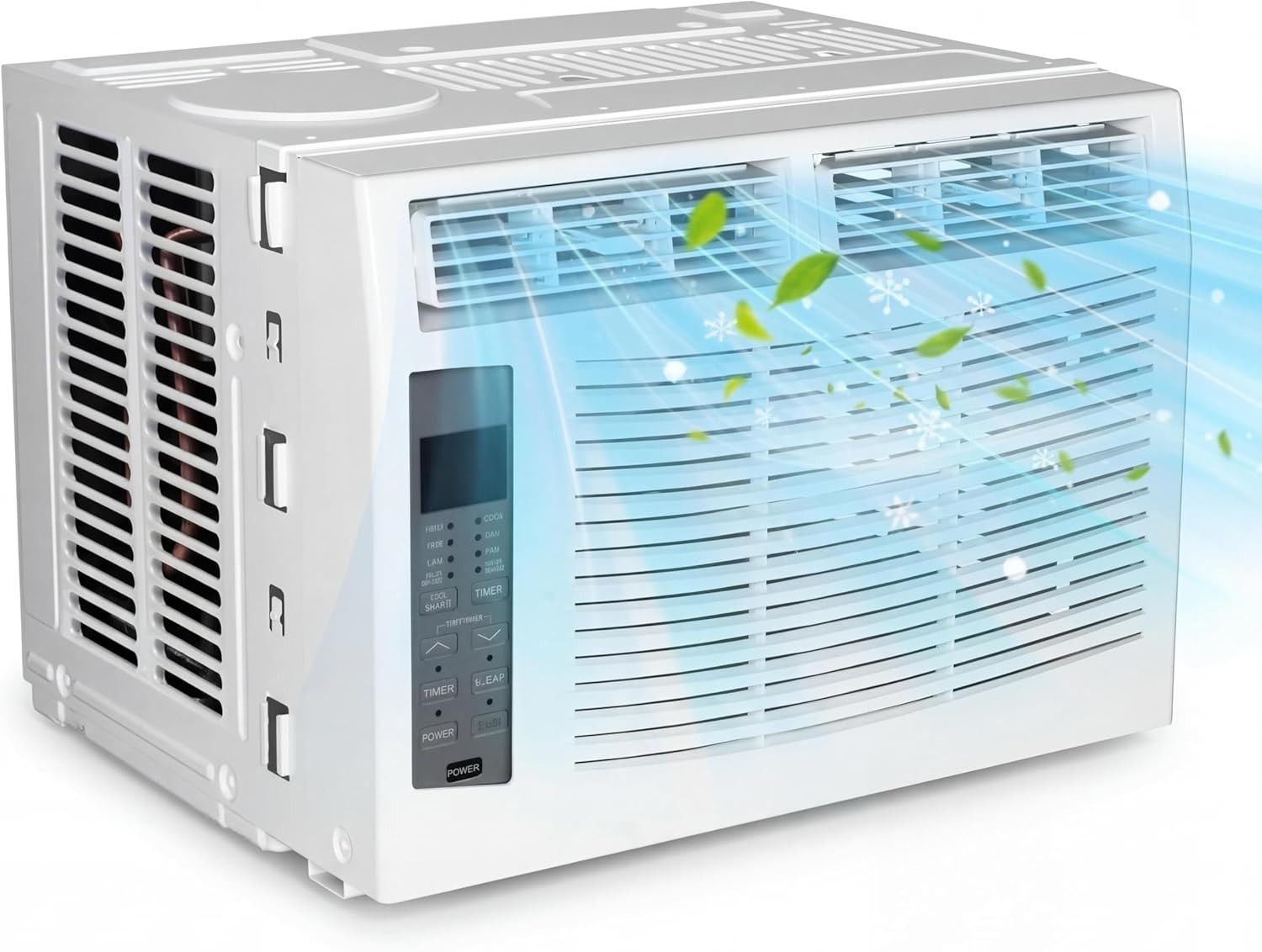 6,000 Btu Window Air Conditioner, Cools up to 250 Sq. Ft with Cooling, Dehumidif