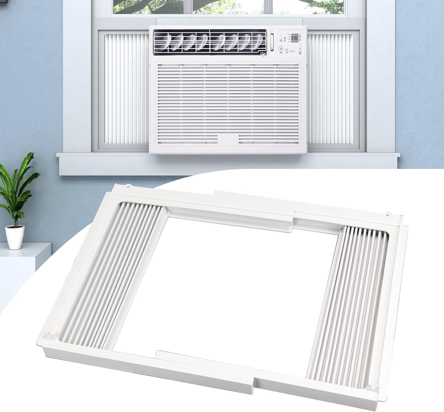 Window Air Conditioner Side Panels with Frame,Window AC Side Panels Insulation C