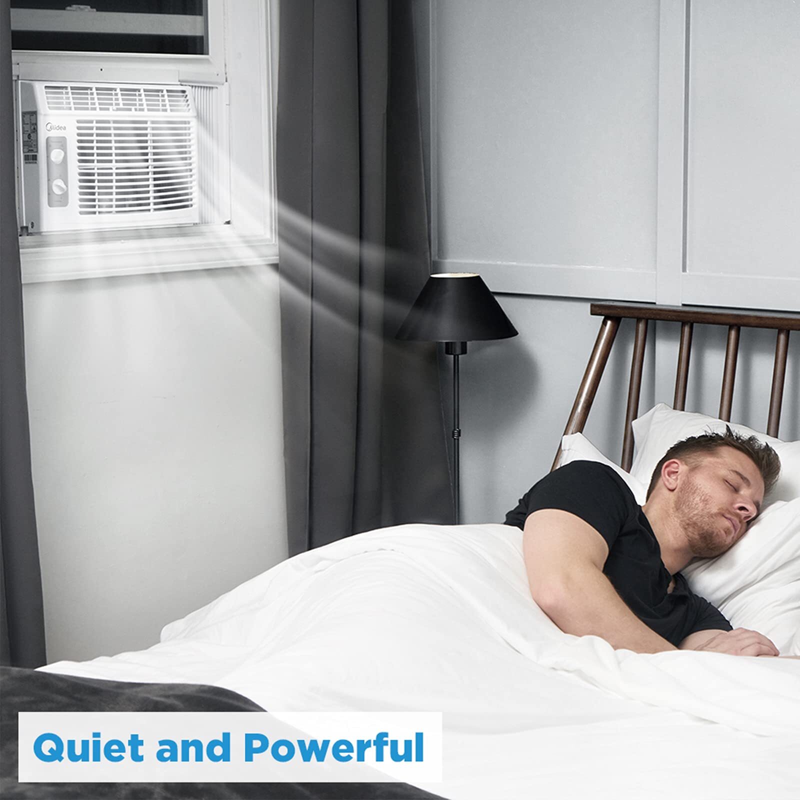 Midea 5000 BTU Window Air Conditioner for Small Rooms Quiet Energy Efficient