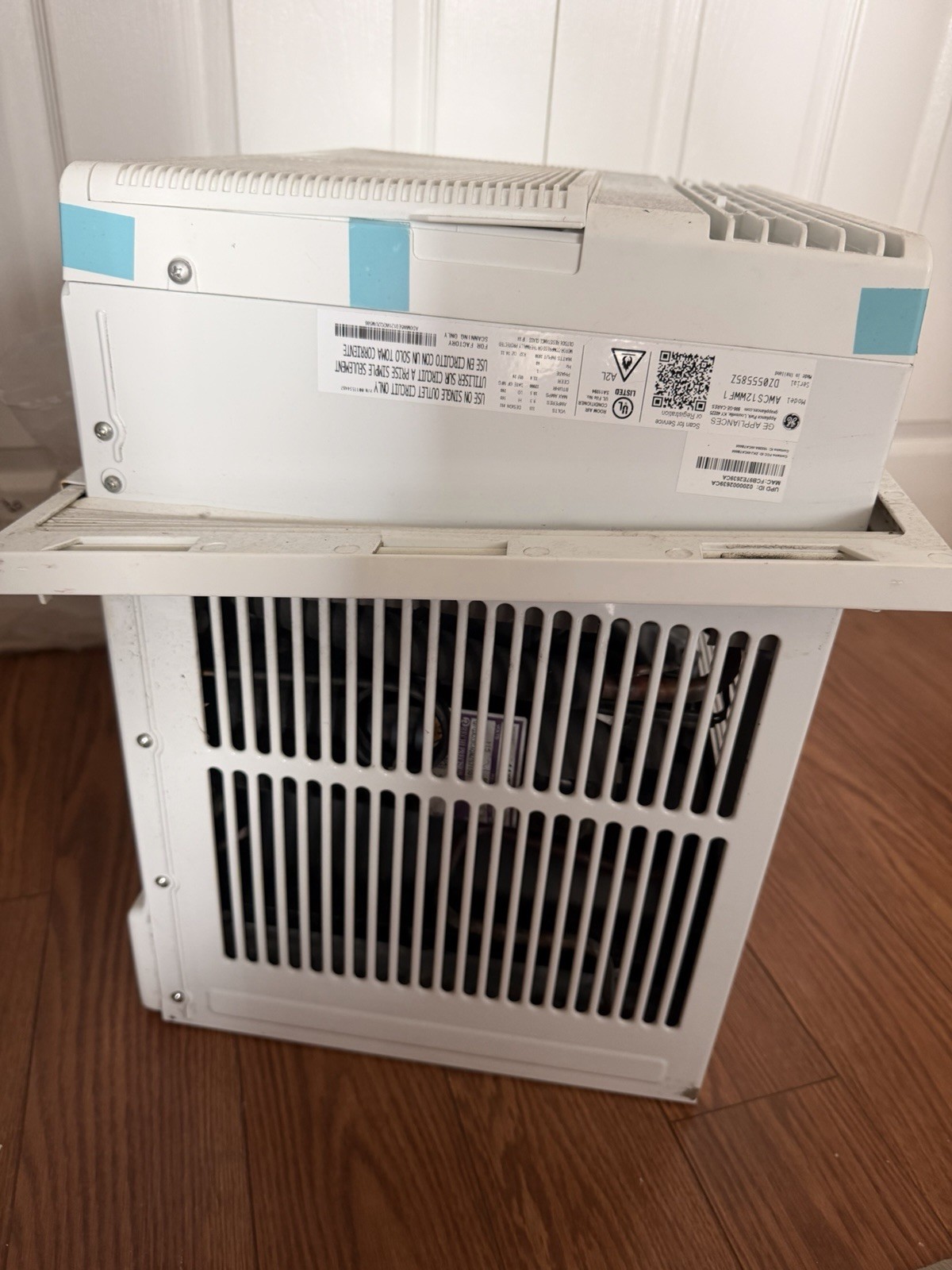 GE AHTK08AA 8000 BTU 115V Window/Wall Air Conditioner White WiFi Digital