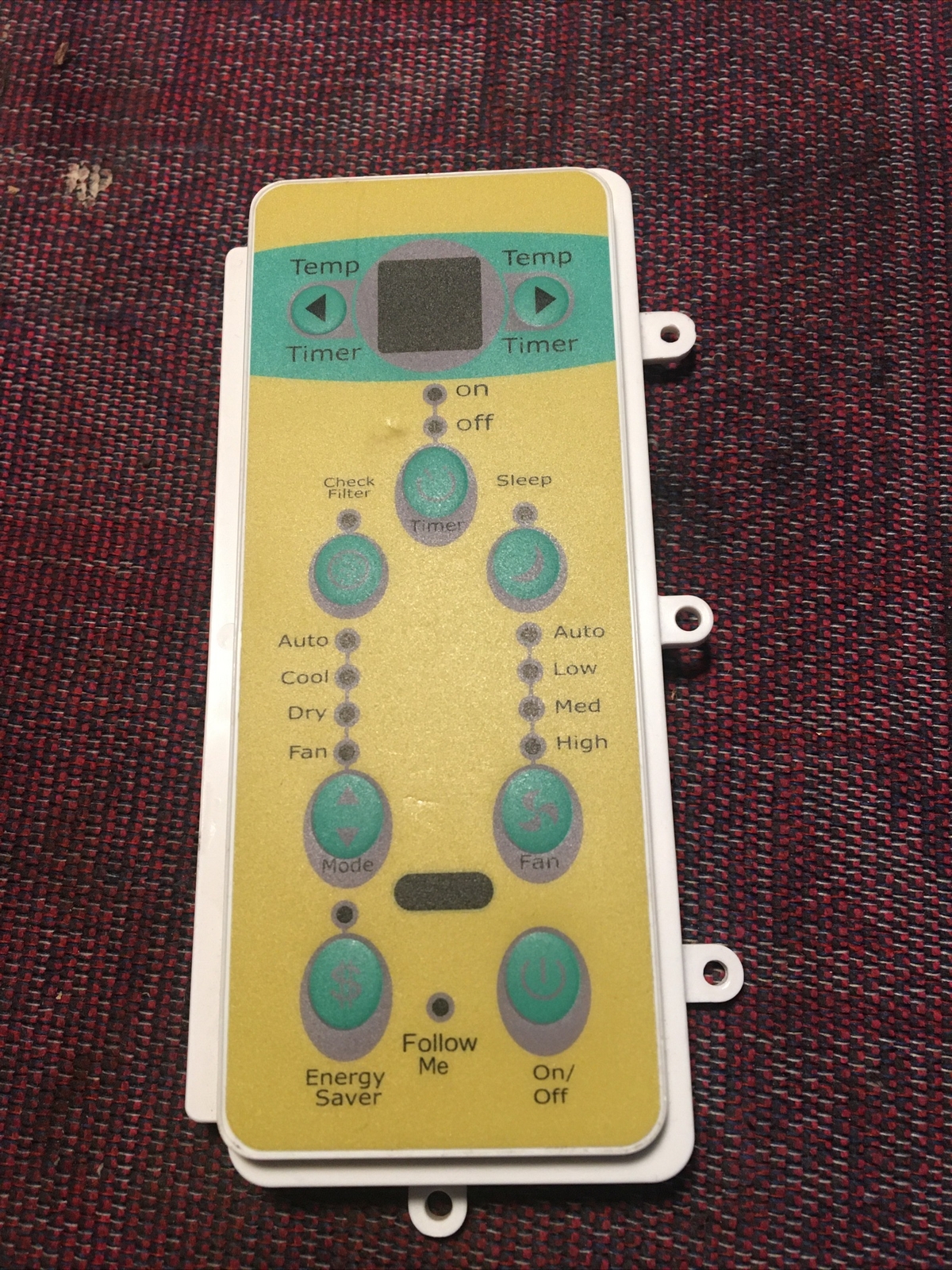 Keystone ac model: KSTAW05BE Control Panel