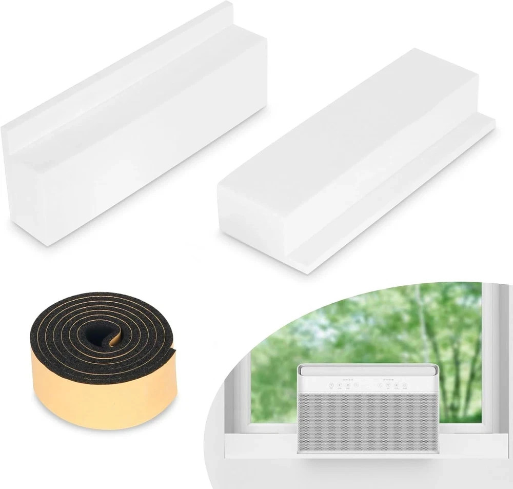 Foam Block for U-Shape Window Air Conditioner Units, 2 Pack Insulation AC Sid…