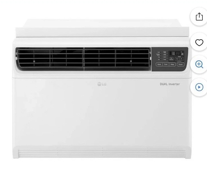LG LW1822IVSM 18,000 BTU Dual Inverter Window AC Wi-Fi Alexa Google Remote Quiet