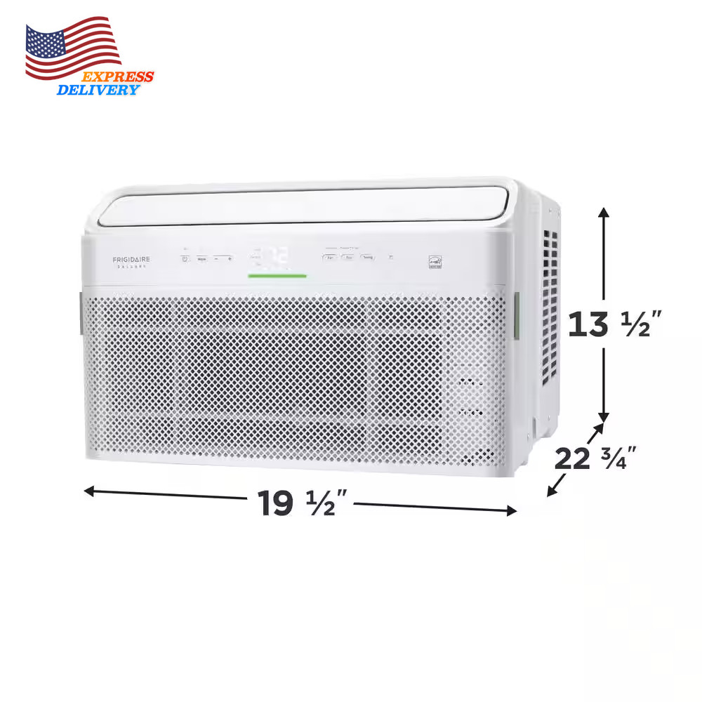 12000 BTU 115-Volts Window Air Conditioner Cools 550 Sq Ft with Remote and Wi-Fi