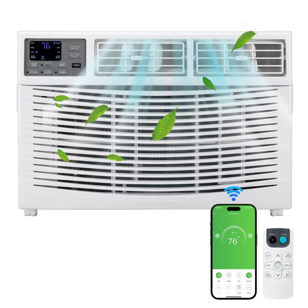 8000 Window Air Conditioner,115V, Cool 350 Sq.Ft. for Bedroom, Den, Living Room