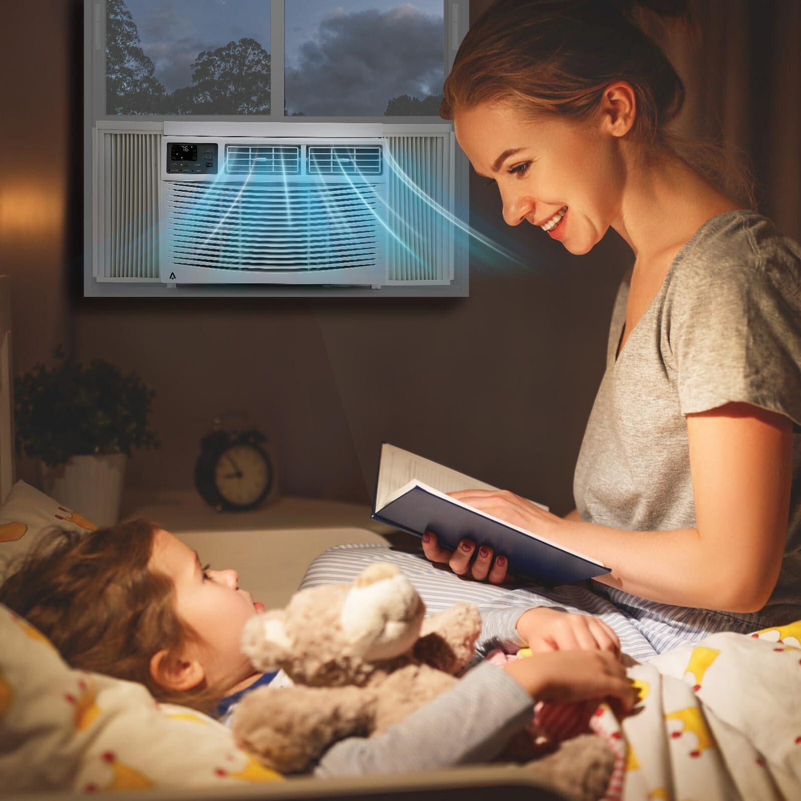6000/8000/10000/12000 BTU 115V 3-Speed Window Air Conditioner w/ Remote Control