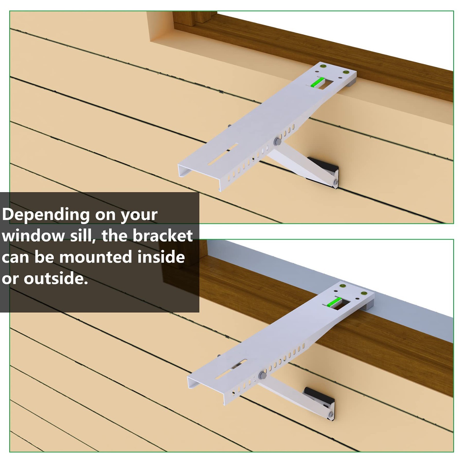 Universal Window Air Conditioner Bracket, Supports Up to 88 lbs, Fits 5,000-12,0