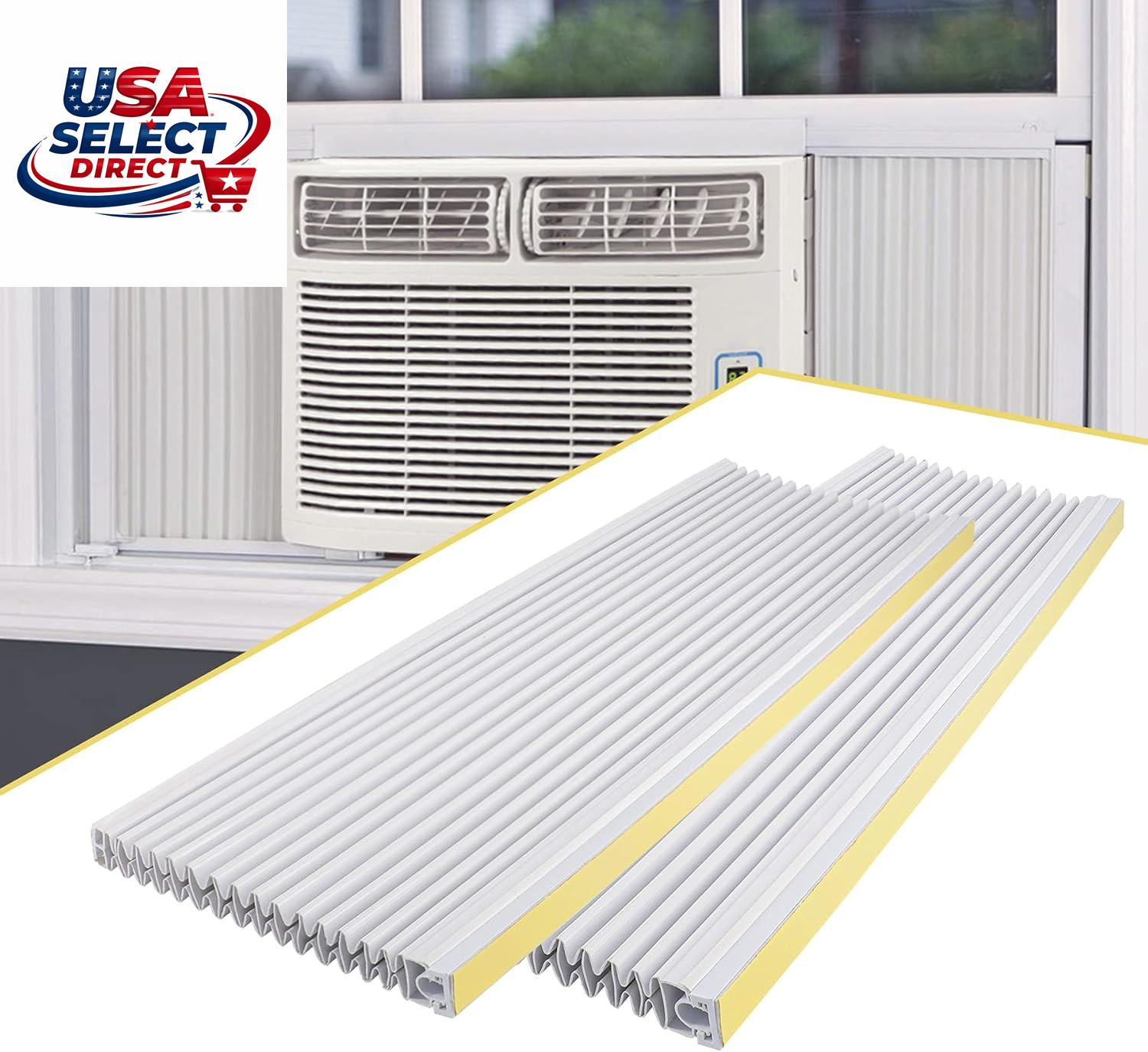 Window Air Conditioner Side Panel Kit, 17&Prime; H x 10&Prime; W, 2 Pack