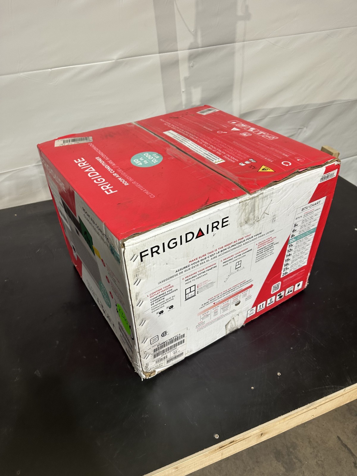 Frigidaire FHWC103TC1 10,000 BTU Window AC 450 sq ft 115V Remote White