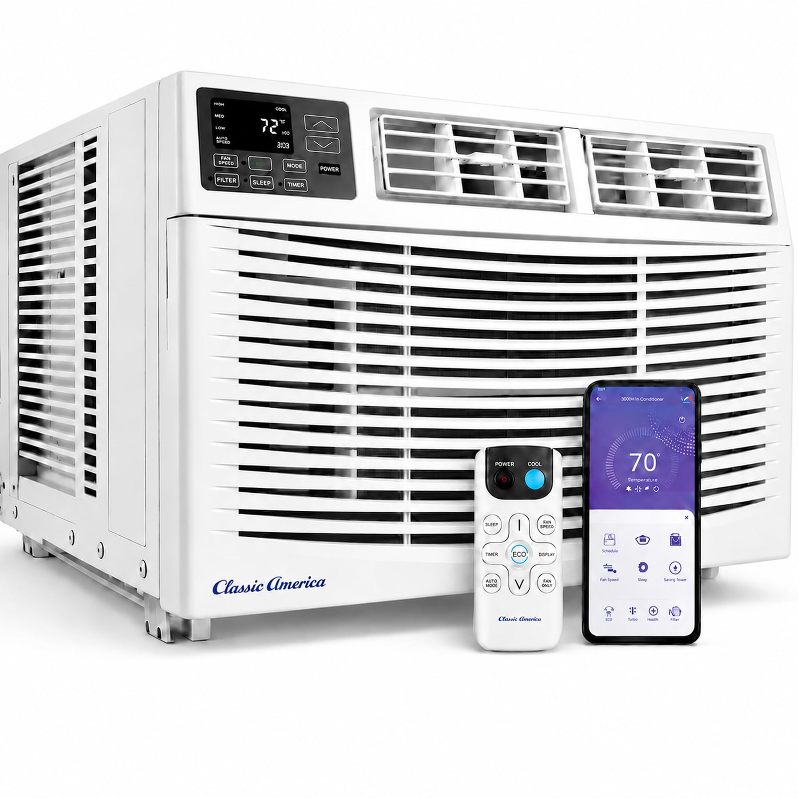 Vtronix Classic America Window Mounted Air Conditioners Unit Cool/Dehumidify …