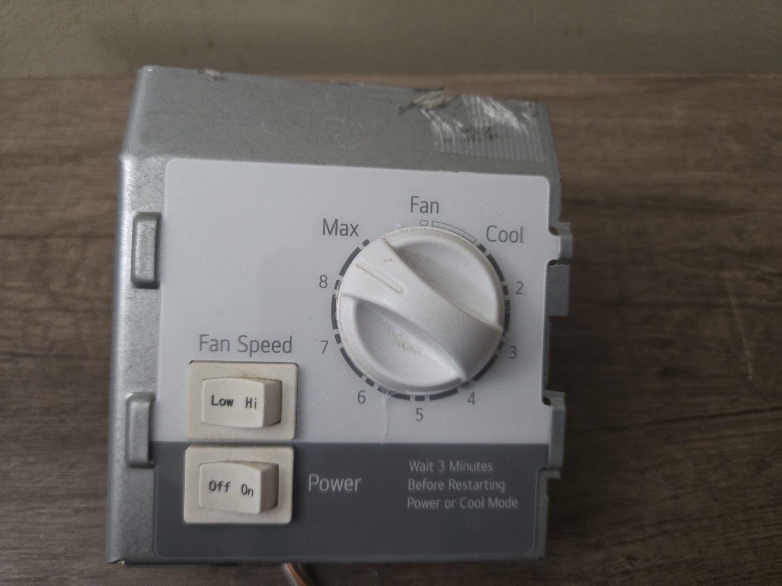 OEM LG LW5023 Air Conditioner Control Switch Panel Assembly Power Fan Dial