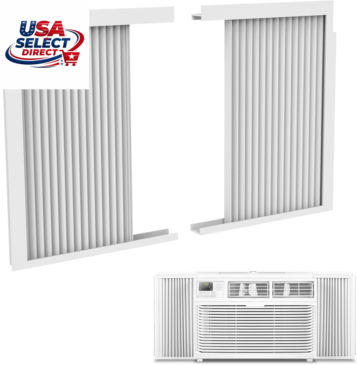 Window Air Conditioner Side Panels Adjustable Insulation Kit 10,000 BTU