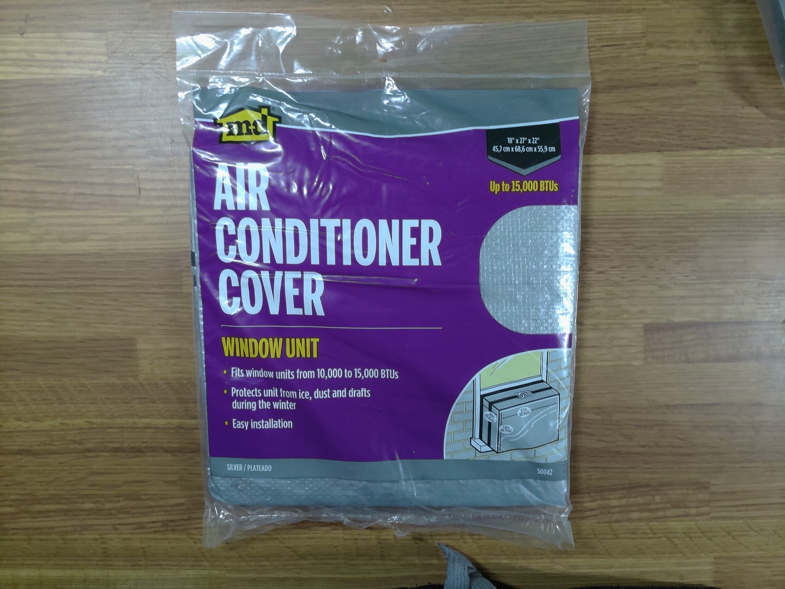 M-D Building Products 50042 Window Air Conditioner Cover 18 H x 27 W x 22 L in.