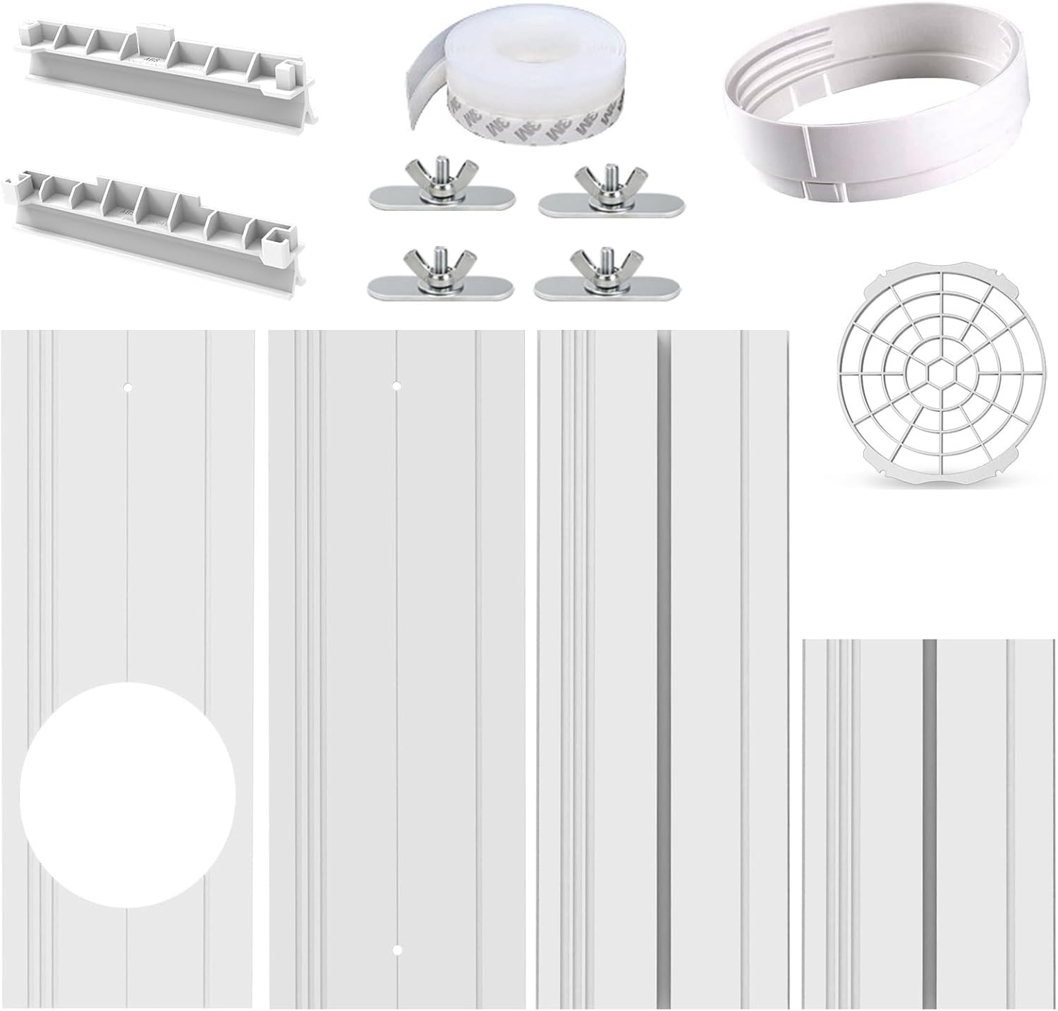 Efficient Cooling Portable Window Vent Seal Kit for 5.9” AC Hoses – 2026 Upgrade