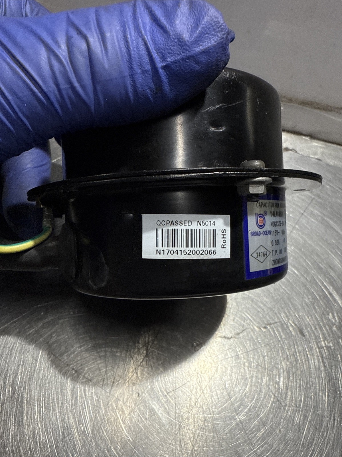 Outdoor Air Conditioner Fan Motor By Broad-Ocean Model Y4L 403B247