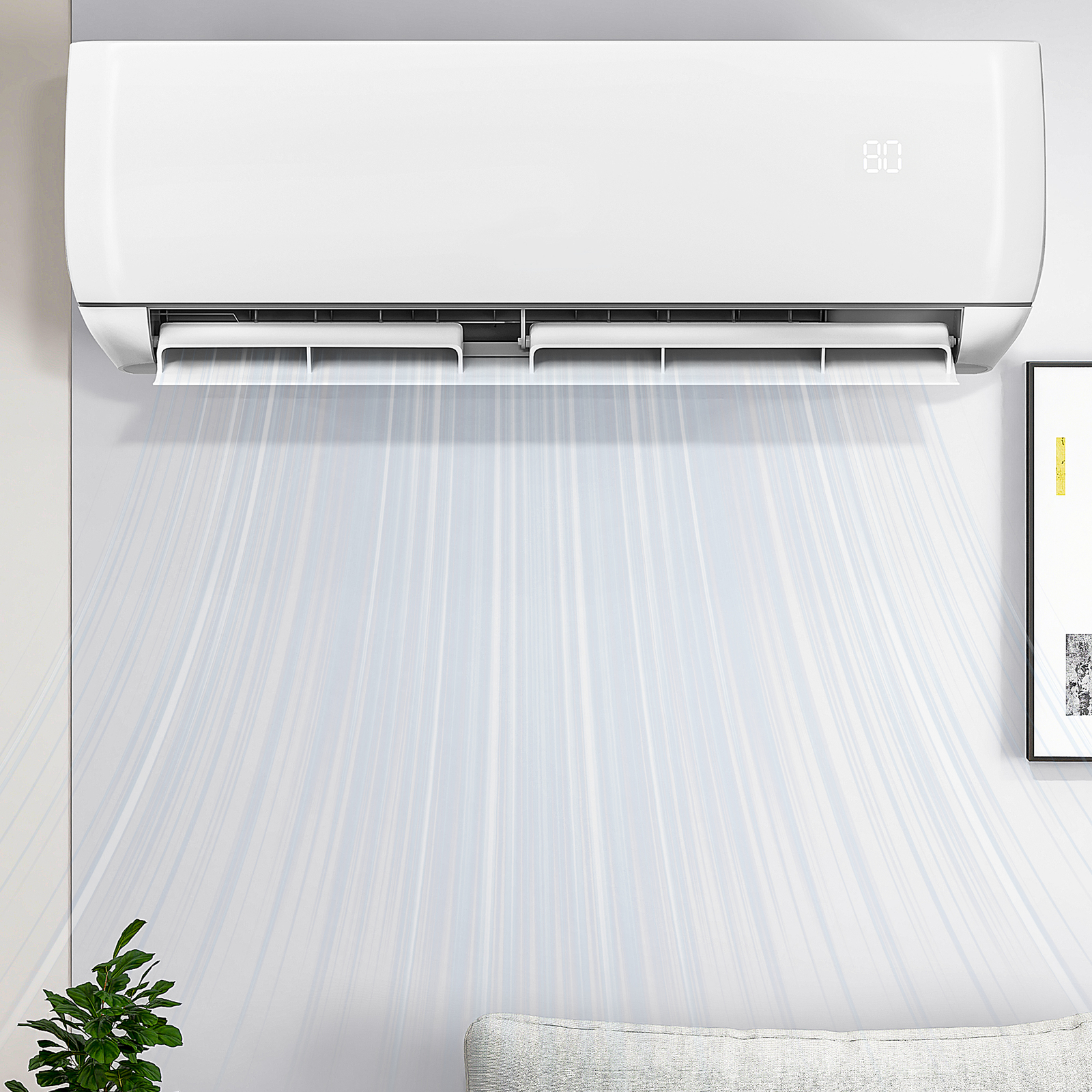 12000 BTU Mini Split Air Conditioner 20 SEER2 115V Ductless Wifi Cool Heat Pump