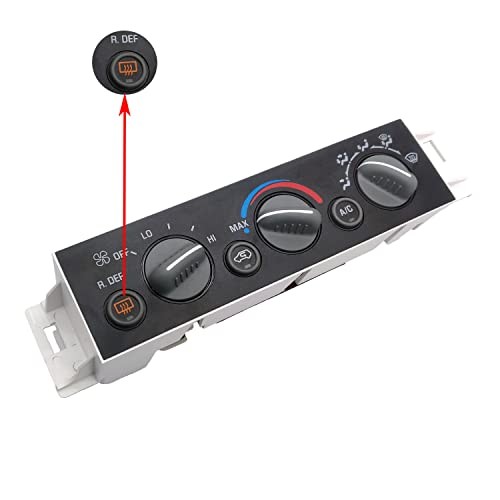 599-006 A/C Heater Climate Control Module w/Rear Window Defogger Switch for