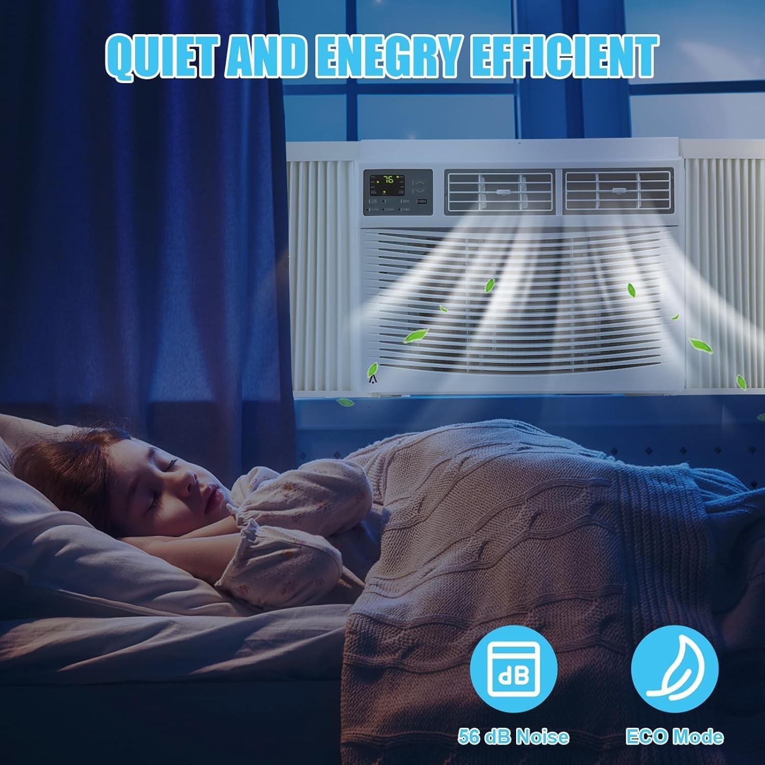 🔝12000 BTU Window Air Conditioner up to 550 Sq. Ft Remote Mounting Kit AC Unit