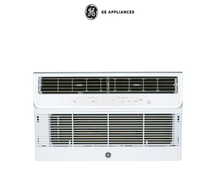 NEW GE 12000 BTU Thru-the-Wall Smart Air Conditioner with ECO Mode – AJCQ12AWJ