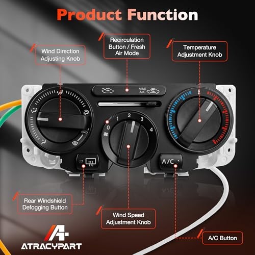 599-216 Front Climate Control Module A/C Heater Air Conditioning Panel –