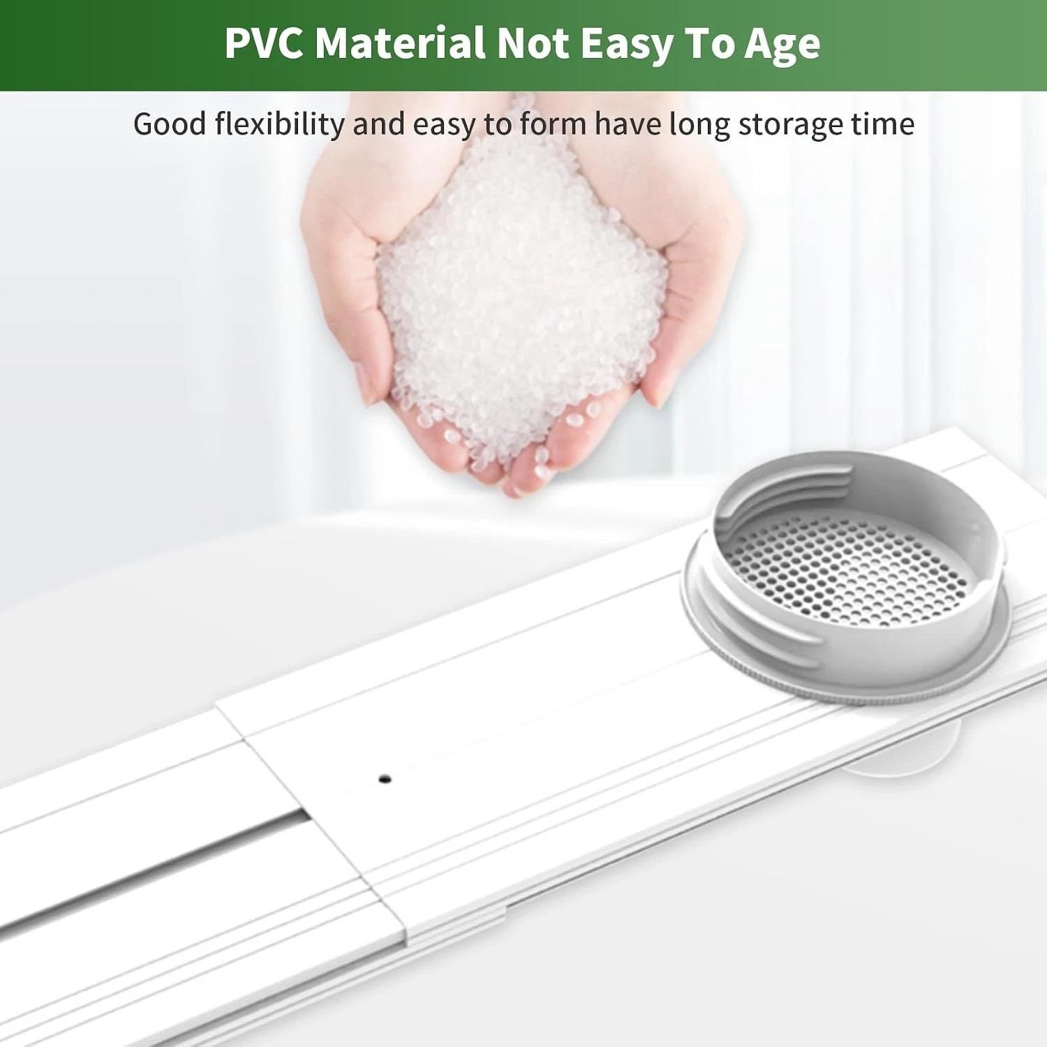 Portable AC Vent Kit for Window/Sliding Door with 4-in-1 Coupler Filter Adjus…
