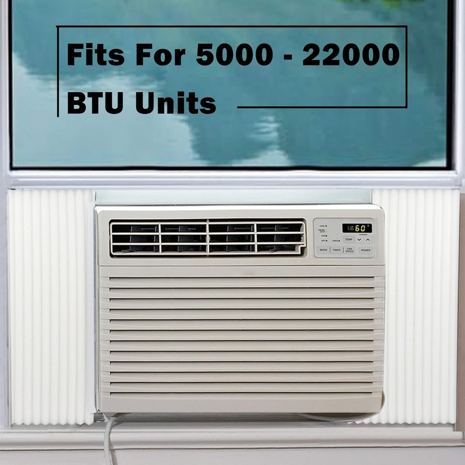 Energy-Saving Foam Panels, AC Side Insulation Kit, 17x9in, Dual Pack for Comfort