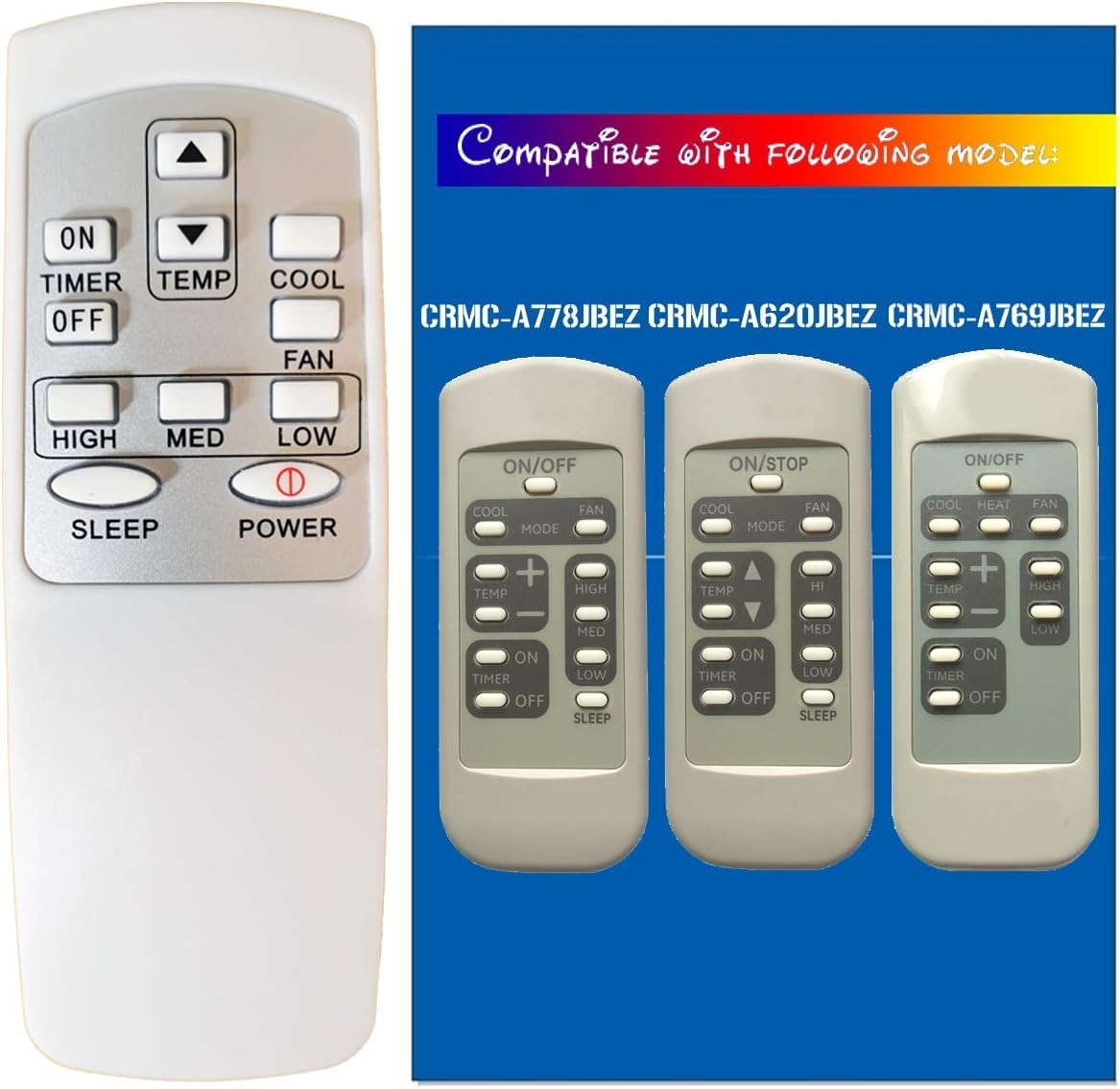 Replacement for GE Window Air Conditioner Remote Control HA-G-01