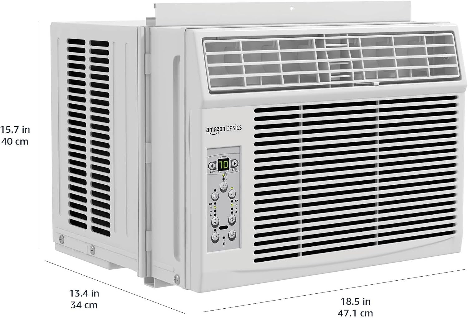 6000-BTU Window Air Conditioner with Quiet Operation, up to 250 Sqf, Cool and Fa