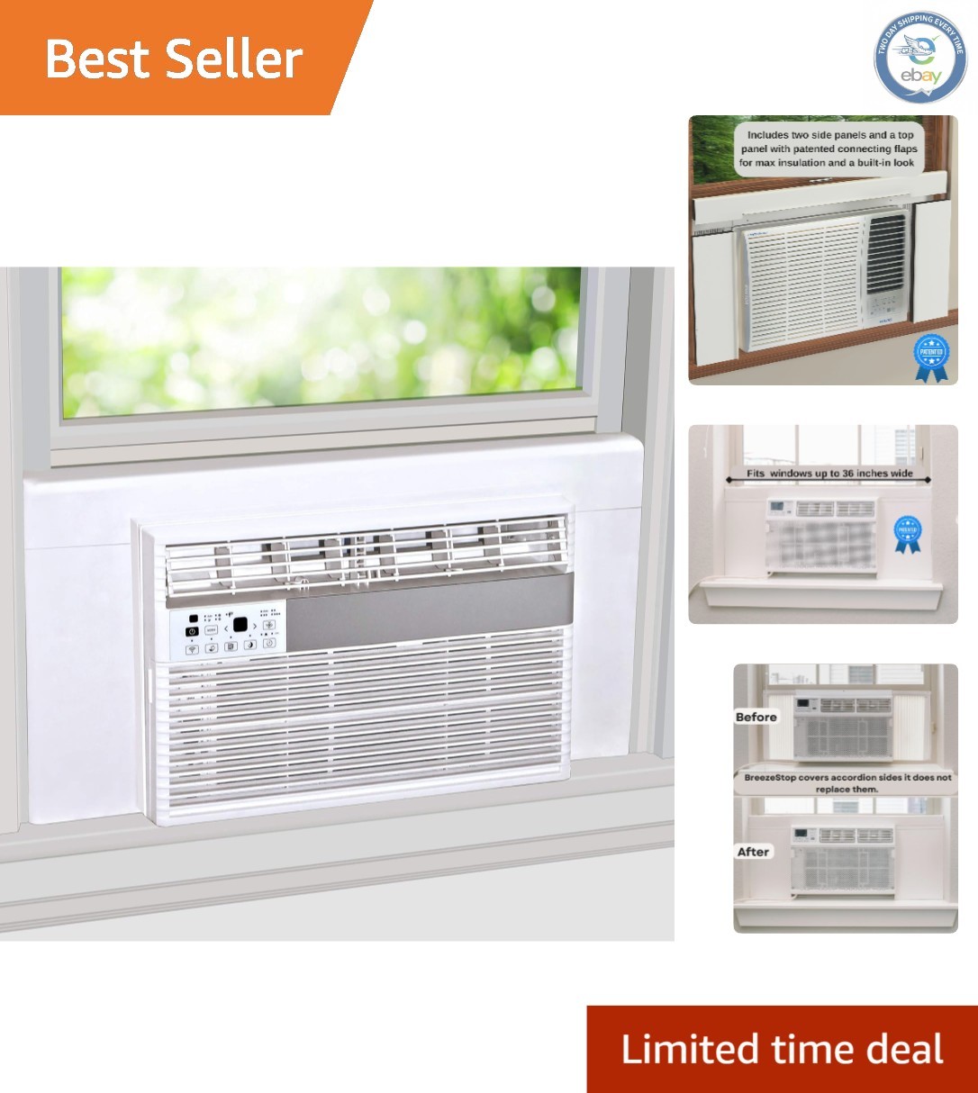Customizable Foam and Vinyl Insulation Panels for Window Air Conditioners