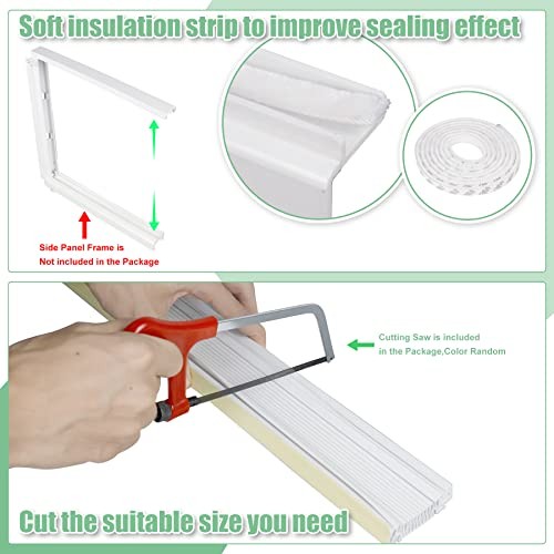 Window Air Conditioner Side Panels Kit, Adjustable Air Conditioner Replacement