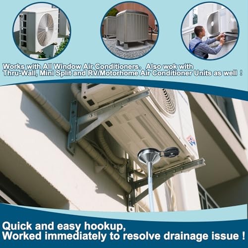 Magnetic Window Air Conditioner Drain Kit Universal Portable Air 18Ft