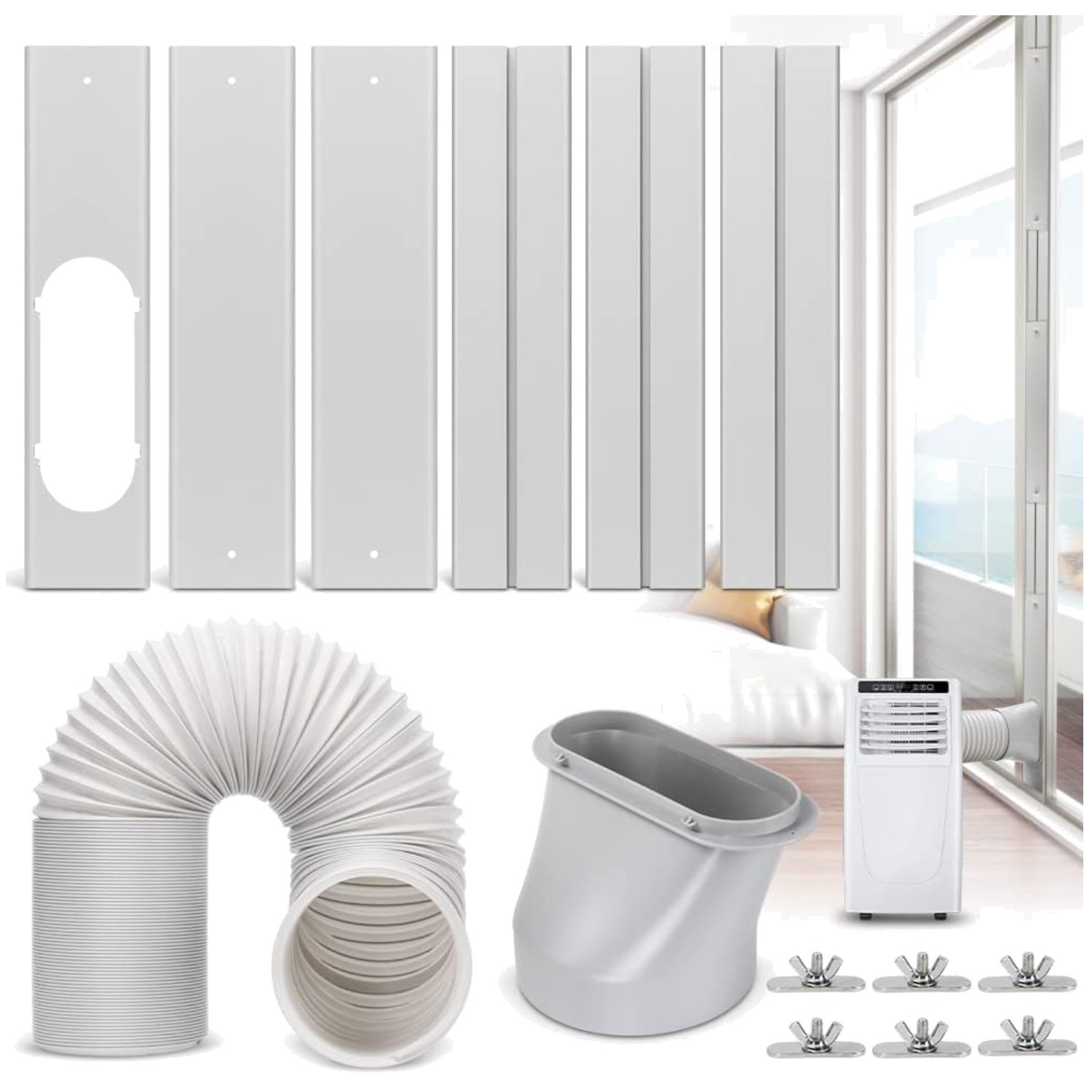 Durable PVC Window Seal for A/C Units, 94&Prime; Extended