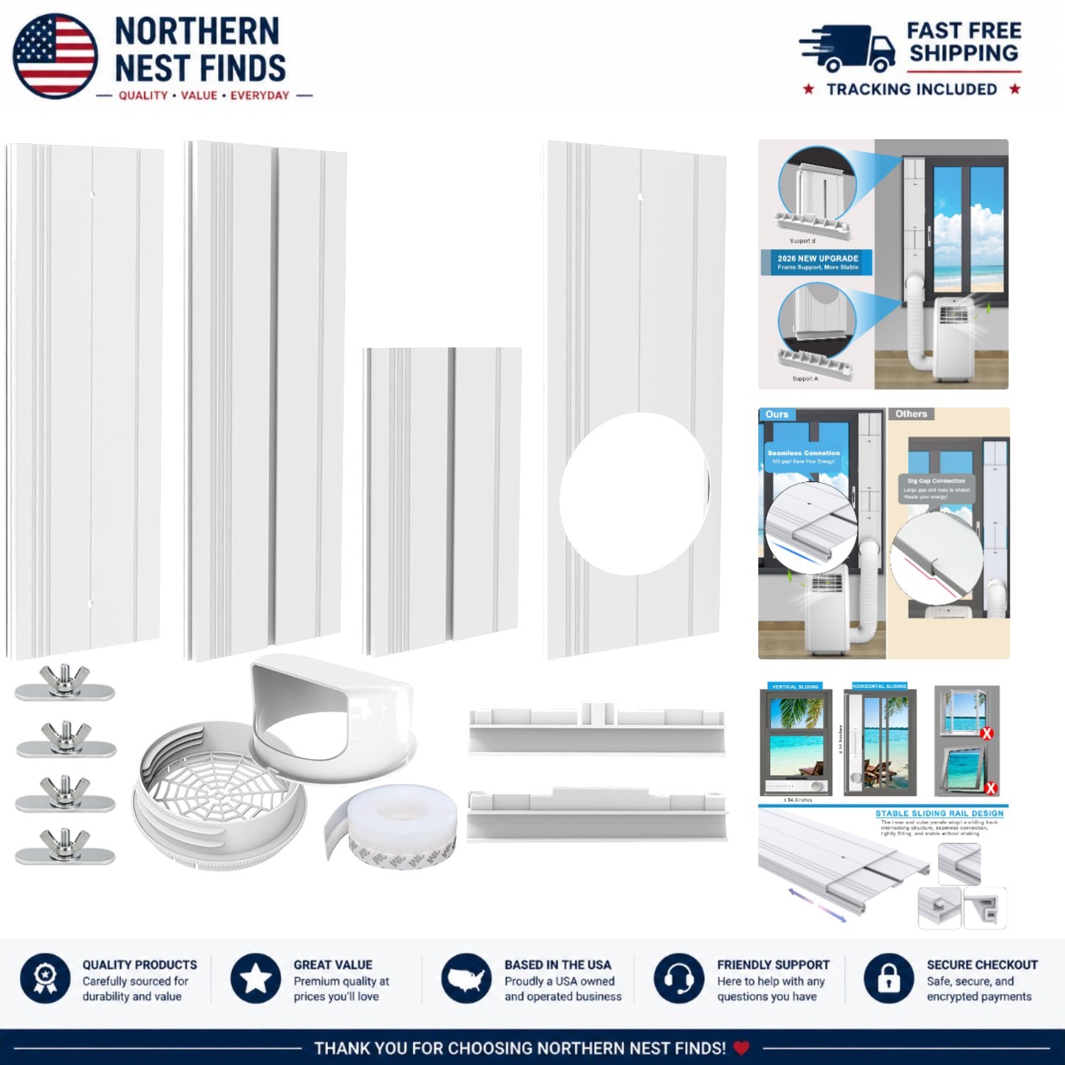 Universal Vent Seal Kit for Portable Air Conditioners – Quick Cool Setup