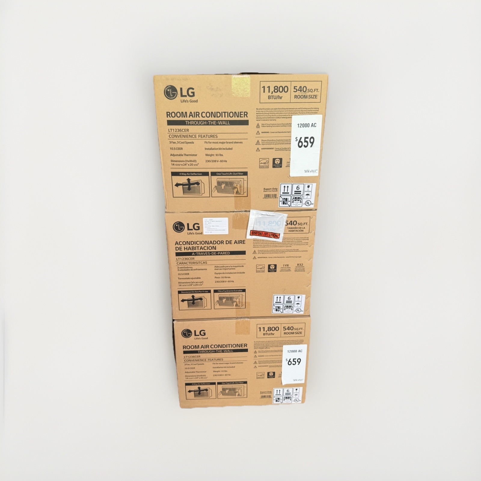 LG 11,800 BTU 230V Through-the-Wall Air Conditioner LT1236CER – 🆓 SHIPPING 🔥