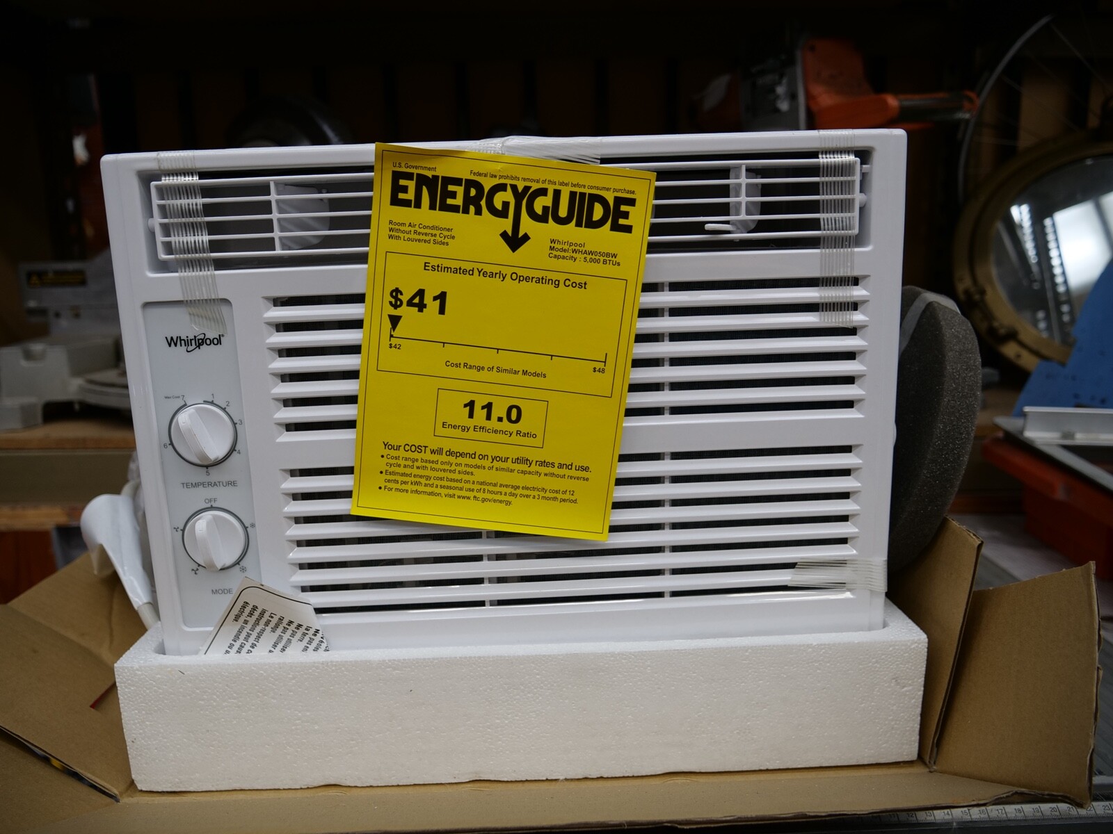 Whirlpool 10,000 BTU Window Air Conditioner, 115V, WHAW101CW – LOCAL PICK UP