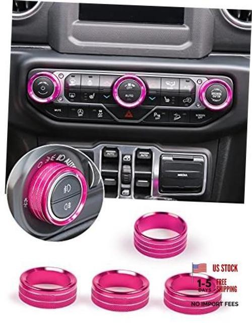 HVAC Climate Control Panel Knob Trim Kit & Light Control Switch Cover, Air