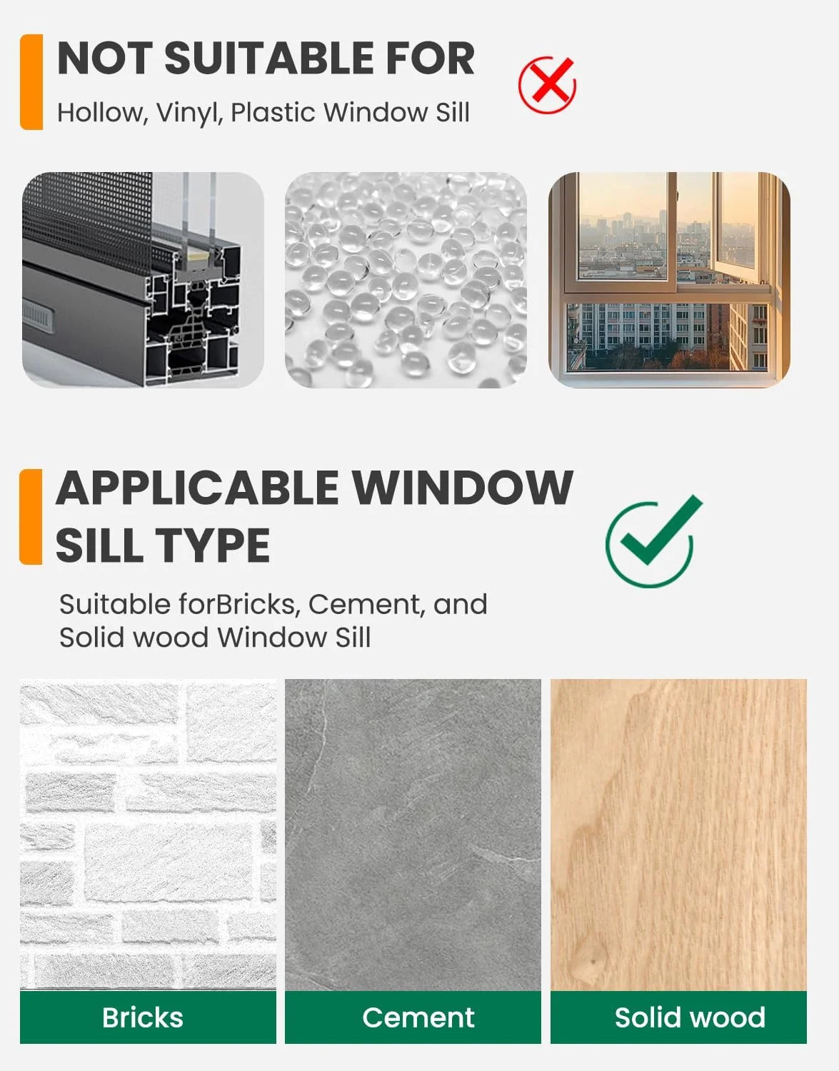 Window Air Conditioner Support Bracket: Adjustable Anti-Slip Shock-Absorbing Mat
