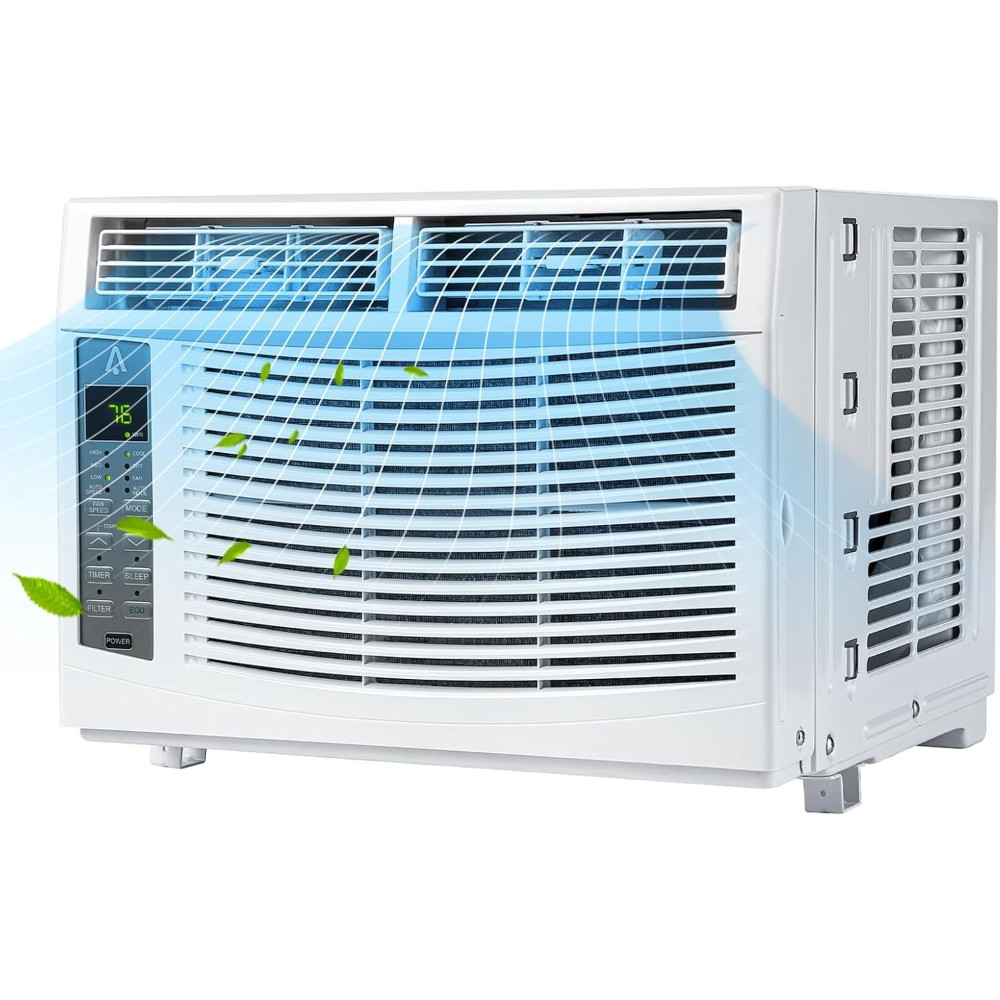 Energy Saving WiFi AC Unit 6000 BTU, Window Air Conditioner with App Control