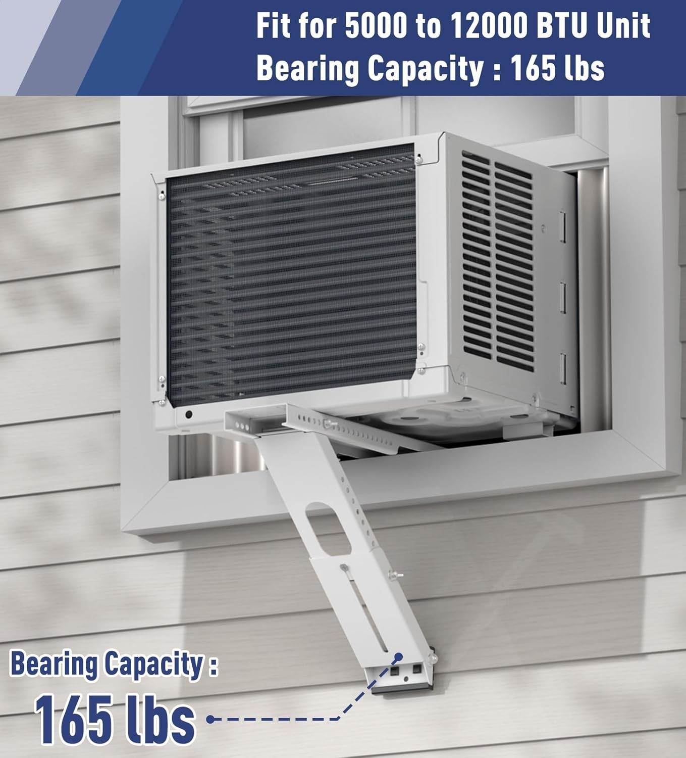 Steel AC Support Bracket for Double & Single Hung Windows, 29.5&Prime;
