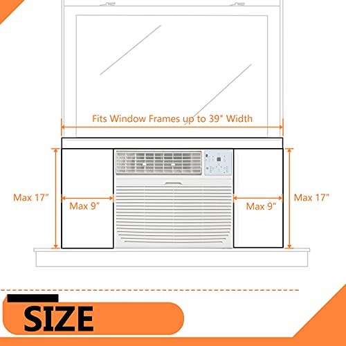 Window Air Conditioner Insulated Foam Panels, Winter Surround Insulation Side